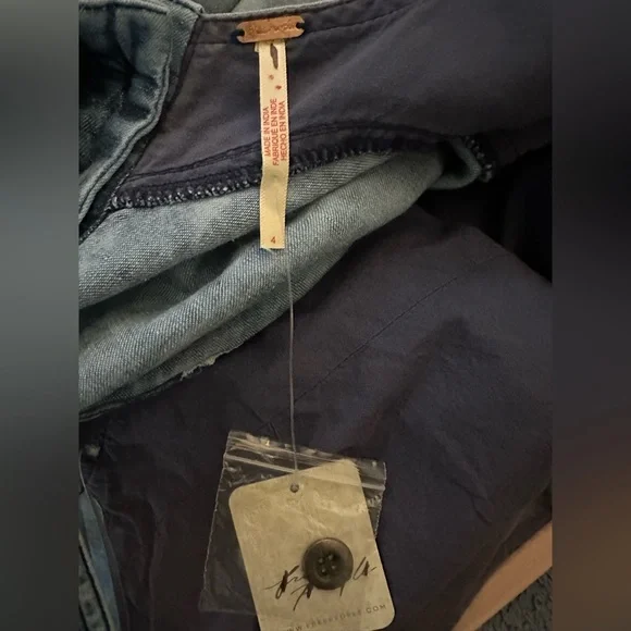 Free People Stars Align Midi Dress, Denim, Fit & Flare Dress, Blue, Size 4 - Picture 10 of 12